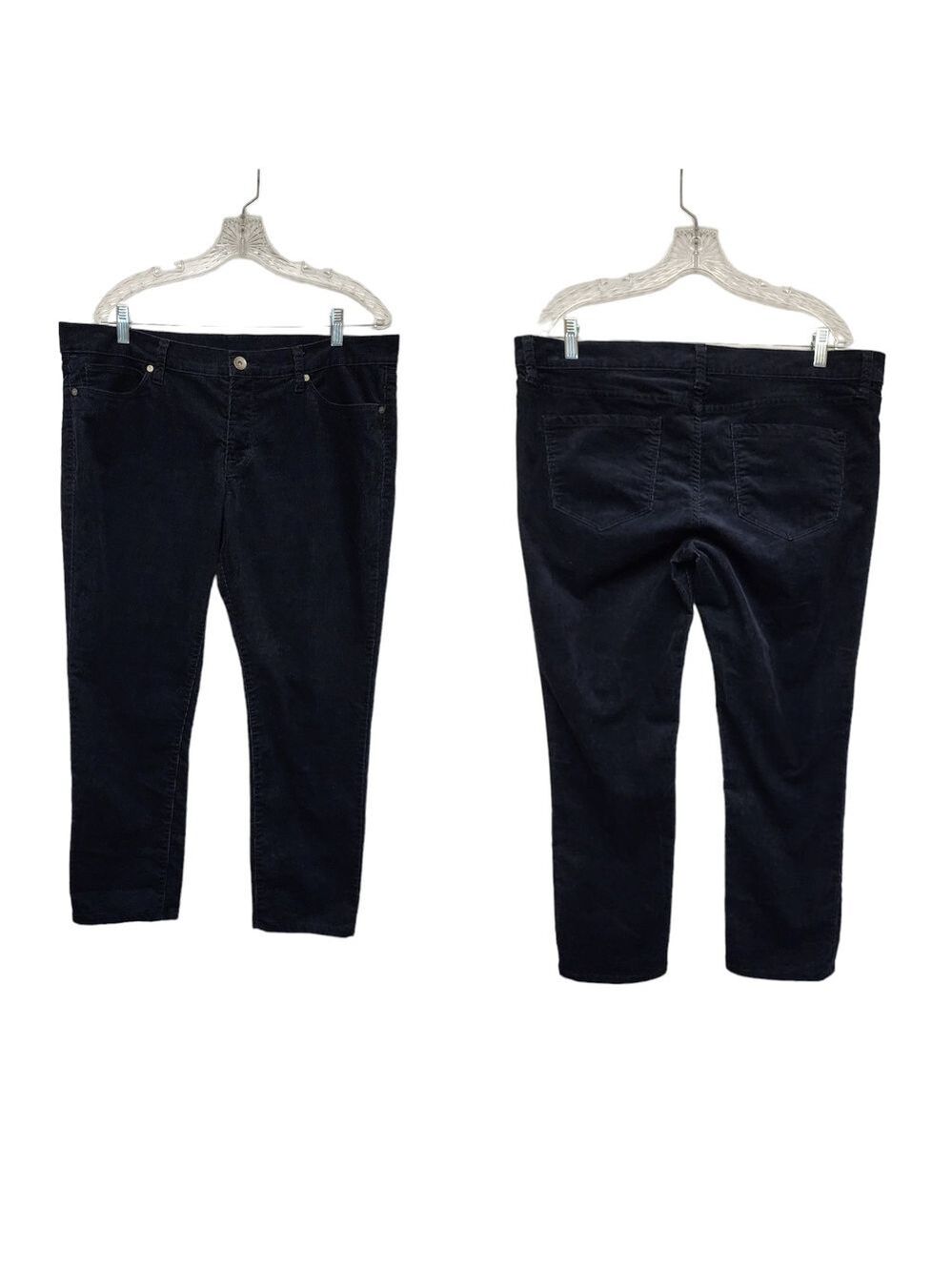 JCP JCPenny Corduroy Navy Blue Jeans Pants Size 32/14
